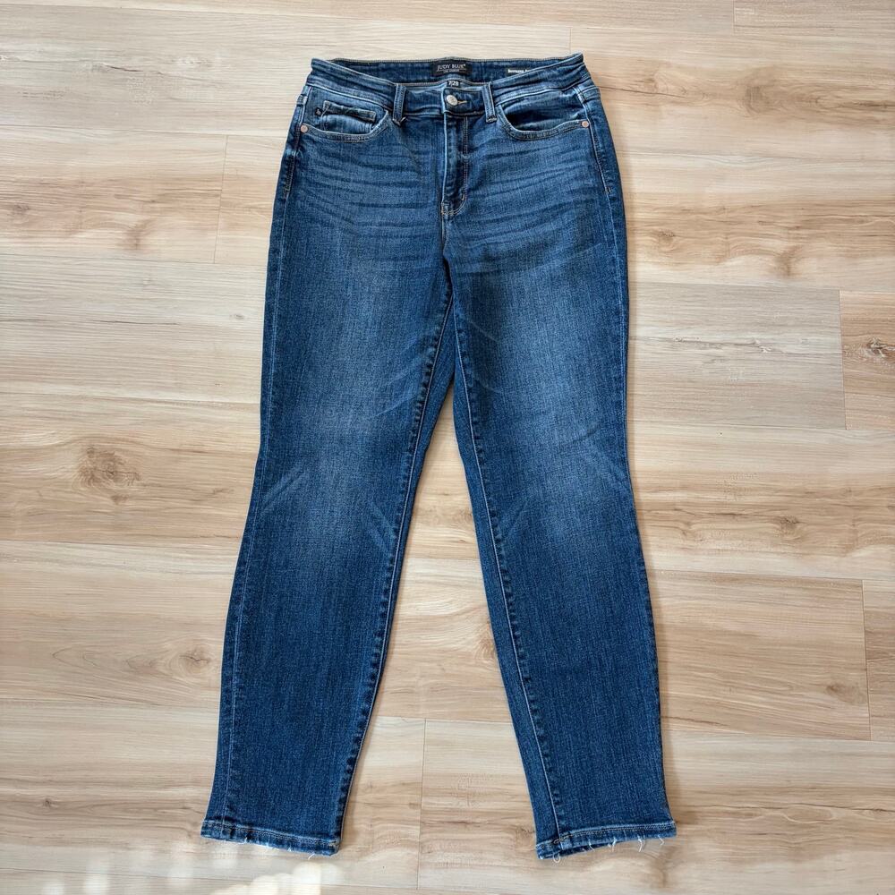 Judy Blue Boyfriend Fit dark wash jeans